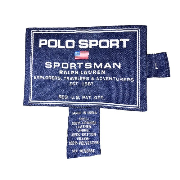 POLO Ralph Lauren Chocolate Brown Zip up LEATHER vest L - Picture 6 of 7